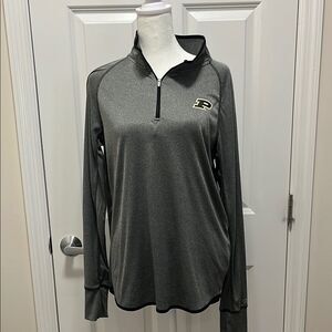 Colosseum Brand Women's Purdue Gray Quarter-Zip Sweatshirt